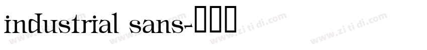industrial sans字体转换